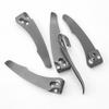 1piece Titanium Alloy Back Clip Folding Knife Pocket Back Clamps For Cld Steel Recn1 Folding Knife DIY Parts Accessories