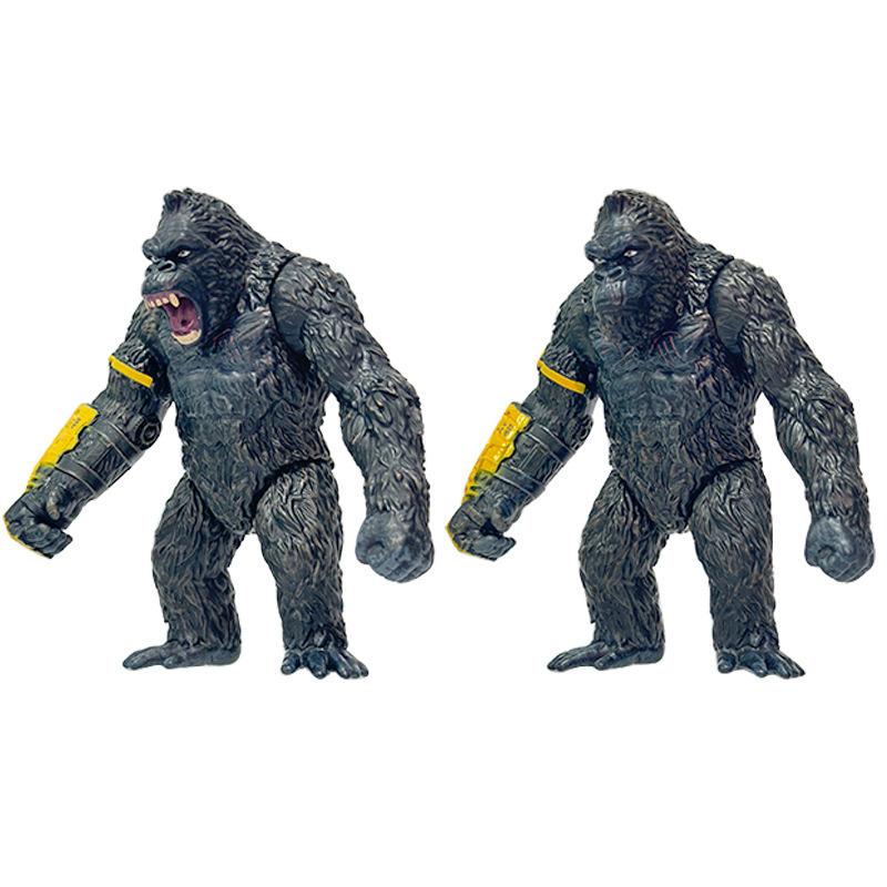 2 Styles King Kong Gorilla Articulated Joints Moveable Action Figure Vinyl Doll Collection Model Toys