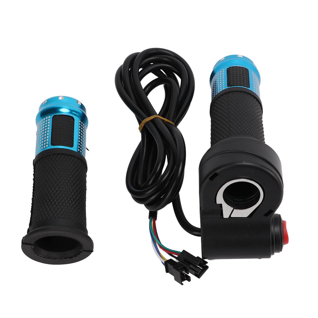 12V-99V Universal 6-Kern Elektrofahrrad Gasgriff mit zwei Abschnitten drei GeschwindigkeitenBlau