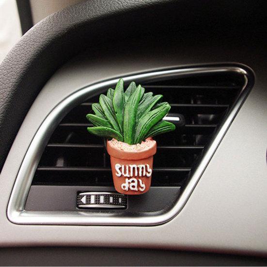 Lovely Cactus Bread Tomato Car Air Vent Outlet Fragrance Perfume Clip Freshener