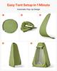 Portable Toilet Kit, 150 kg Load Capacity, Folding Camping Toilet with Pop-Up Privacy Tent, Outdoor Travel Potty for Adults with Carry Bags, Trash