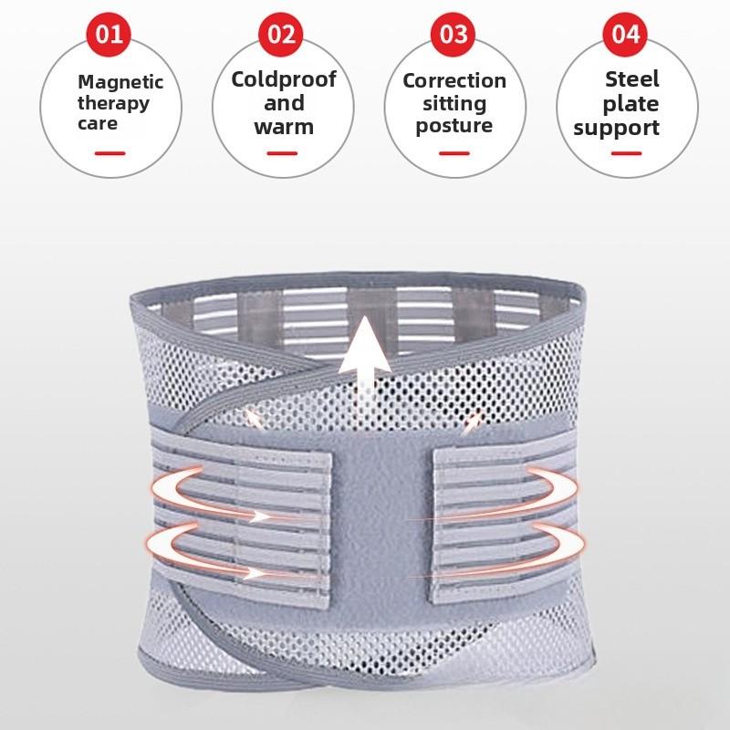 Professional Lumbar Support Belt Breathable Waist Brace For Gym Work Unisex Adjustable Posture Corrector All-Season