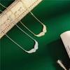 Mode Neu 925 Sterling Silber Funkelnder Cz Zirkon Engel Flügel Anhänger Halskette für Beste Freunde Geschenke Schmuck