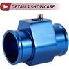 1 Set Car Water Coolant Temperature Sensor Adapter Joint Pipe Radiator Sensor Adaptor 38mm Blue