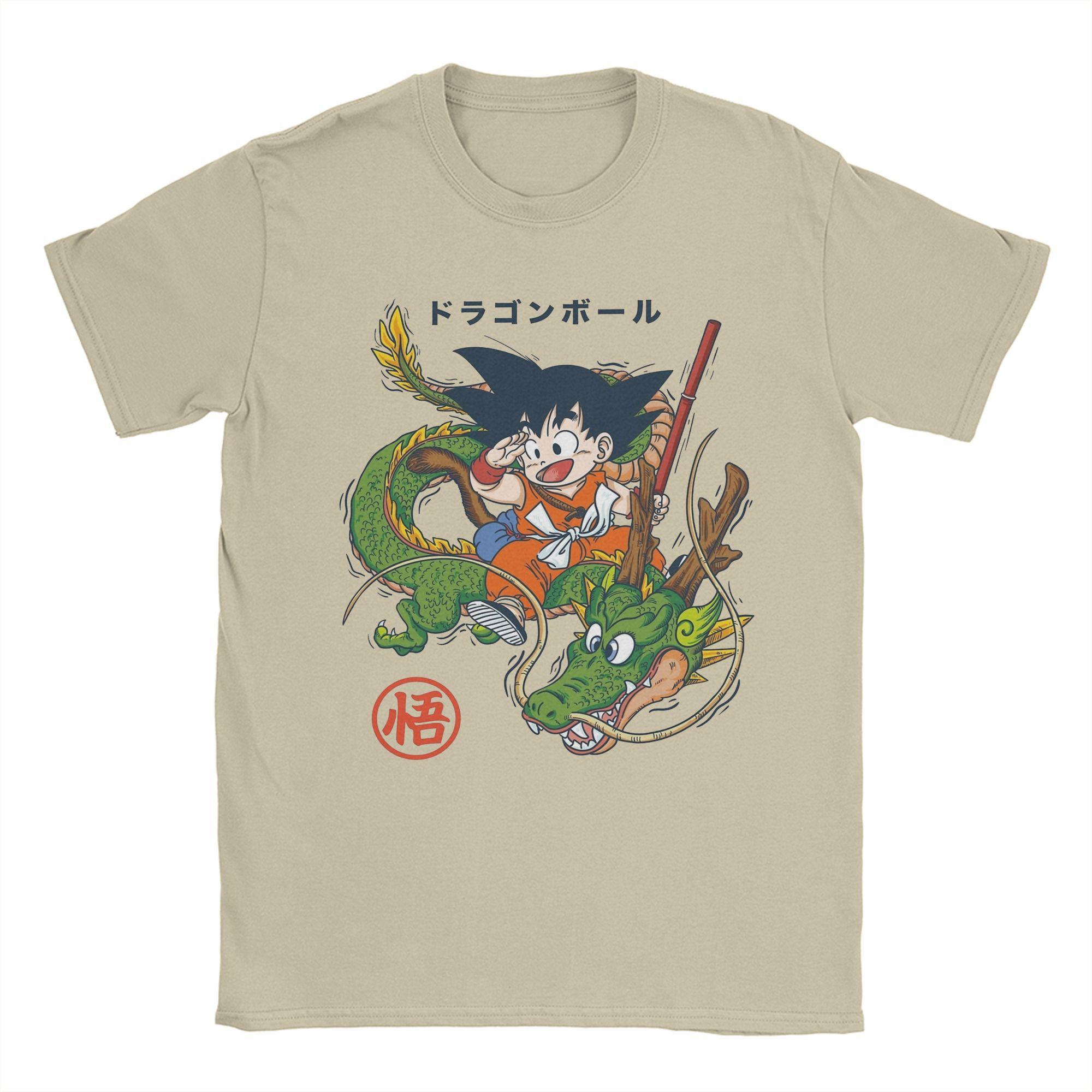 

Dragon Ball Men Women Goku & Shenron T Shirts DBZ Cotton Clothing Novelty Short Sleeve Crew Neck Tee Shirt Gift Idea T-Shirts 4XL
