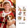 Christmas Tattoo Stickers for Pets, DIY Decor, Guitar & Water Cup