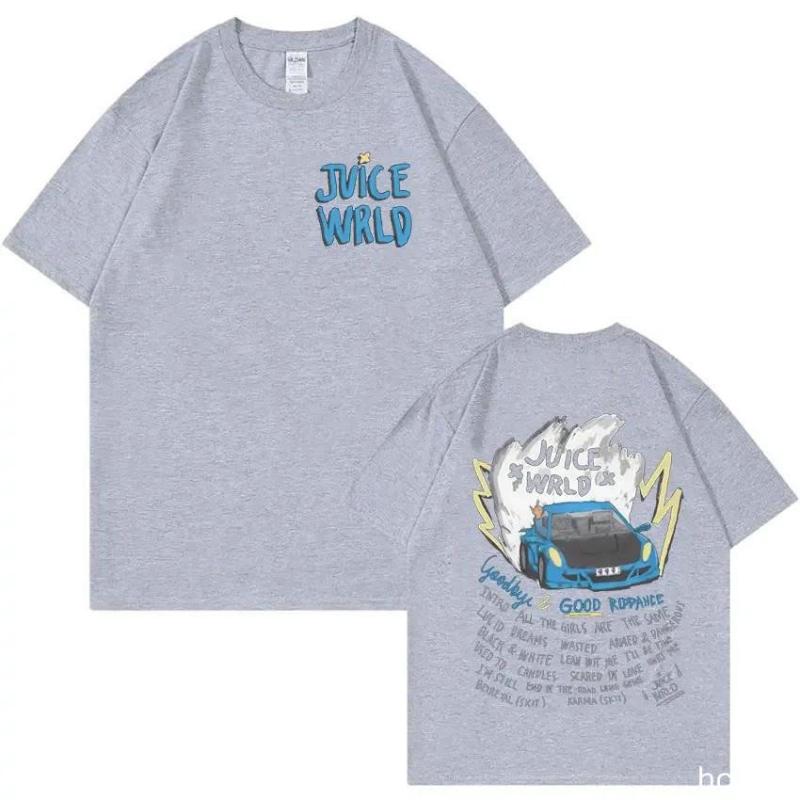 The second face a man Rapper JUICE WRLD klassiek T-shirt met korte mouwen en print S