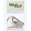 Wassup Heods Summer T-Shirt for Men, Loose Casual Pure Cotton Solid Color Couple Wear Short Sleeve Ins Trendy Brand Half Sleeve