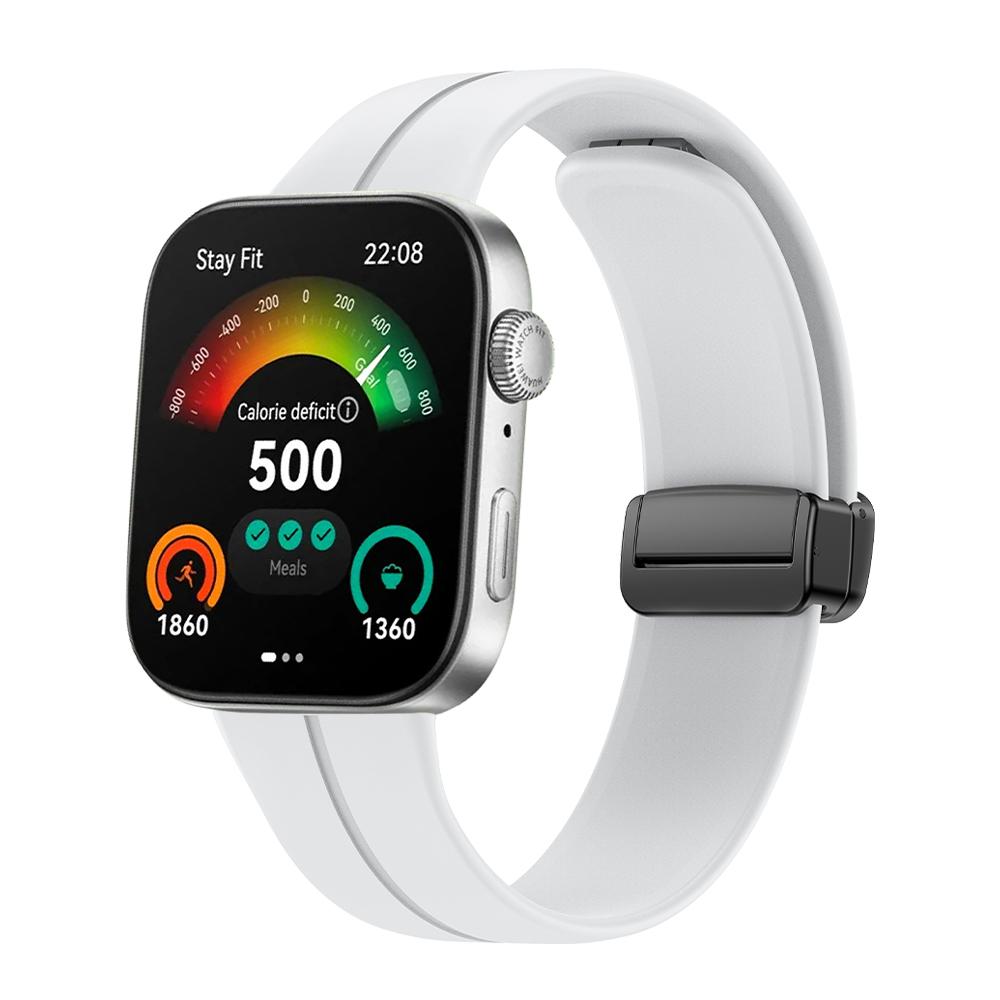 Magnetic Folding Buckle Wrist Band For HUAWEI WATCH FIT 3 Sports Breathable Silicone Strap Replacement Watchband Bracelet