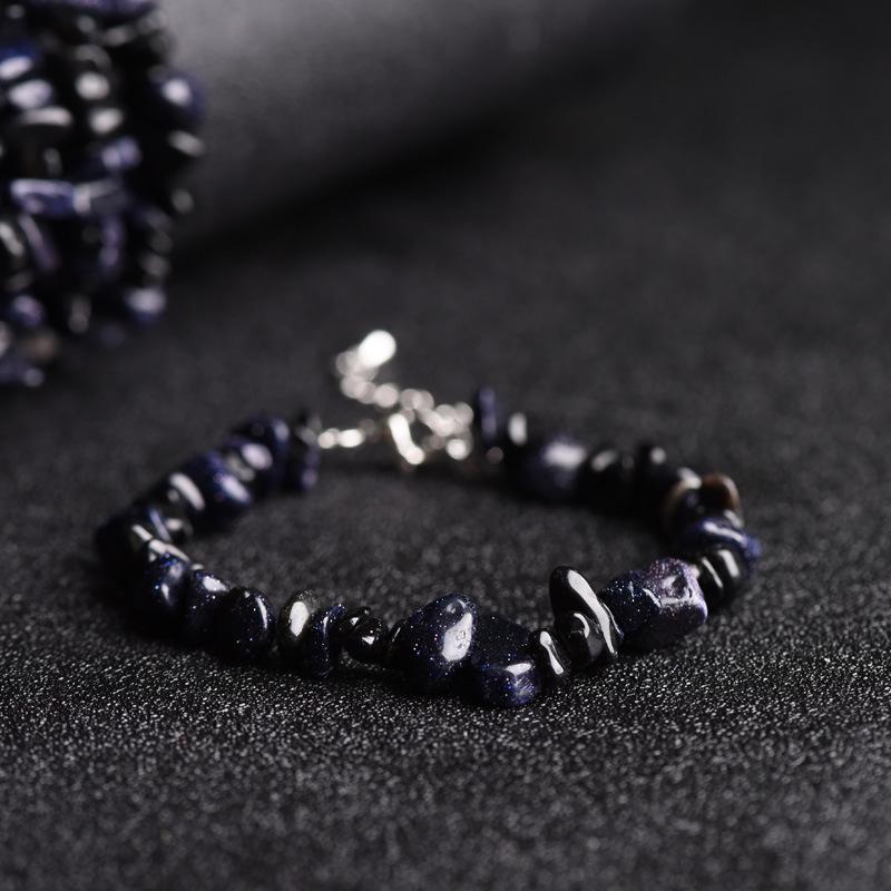 Natural Crystal Bracelet, Adjustable Original Stone and Gravel Bracelet, Irregular Gravel Bracelet, Fresh Style, Fashionable Casual Bracelet, Jewelry