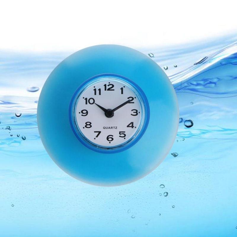 1PC Waterproof Kitchen Bathroom Bath Shower Clock Suction Cup Sucker Wall Decoration