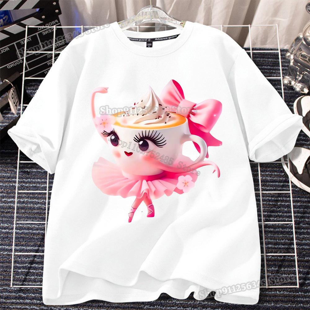 

Итальянская футболка Brainrot для детской одежды Белые топы Детские летние футболки с коротким рукавом Хлопок Мальчики Девочки Наряды Tungtung Sahur 110