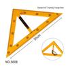 Golden Snub-nosed Monkey Teaching Aid Set: Large Plastic Protractor, Ruler, Compass with Handle