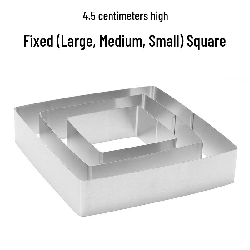 Set mit 9 Mousse-Ringen aus Edelstahl, 15,24-30,48 cm Kuchenback- und Käsekuchen-Schichtformen