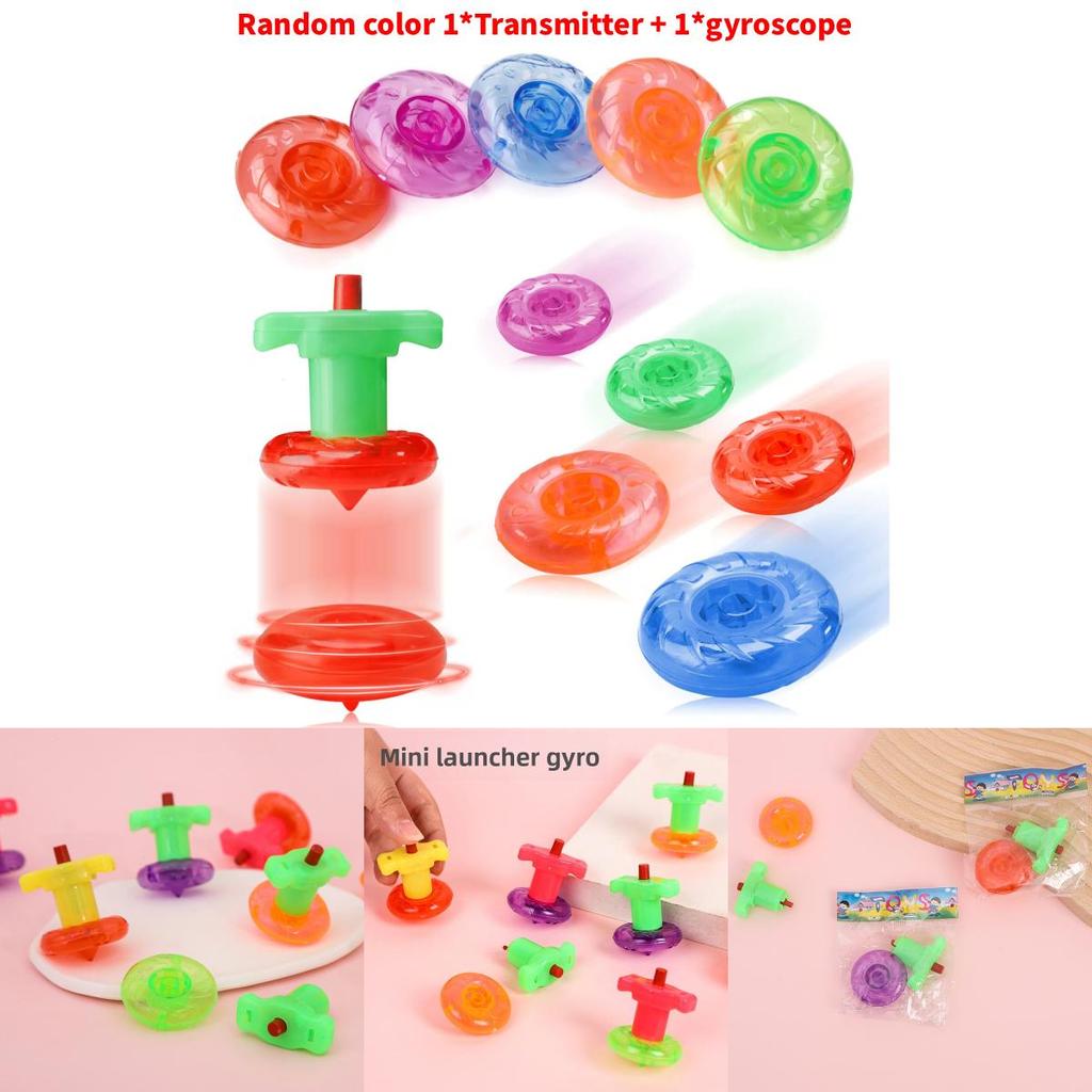 Classic Kids Transmitter Gyroscope Set Toy With Launching Mechanism For Children And Collectors