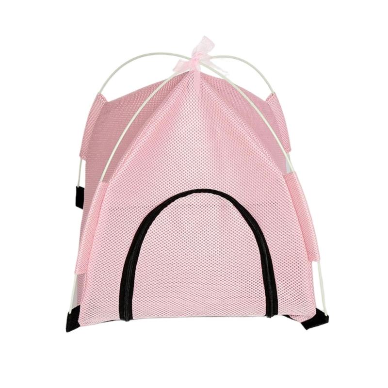 Simple Summer Teepee for Pet House Indoor House Tent Teepee for Small Animals Foldable Shelter Pet Furniture