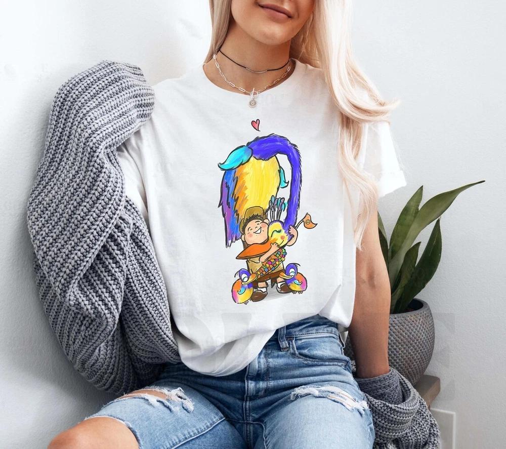TShirt Up Kevin And Russell Hugging Sketch Unisex 4 S
