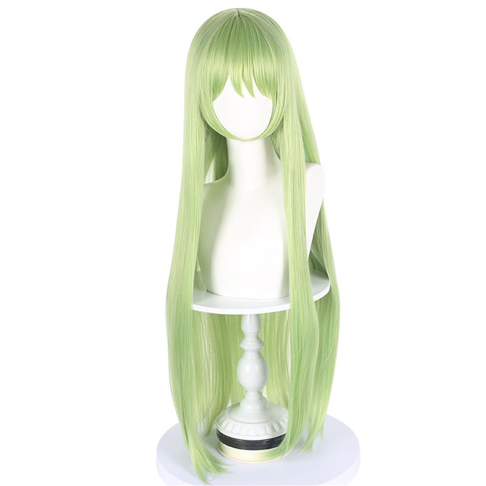 Green Big Long Straight High Quality Synthetic Wig Comic Character Cosplay Wig Comic Reality Show Wig
