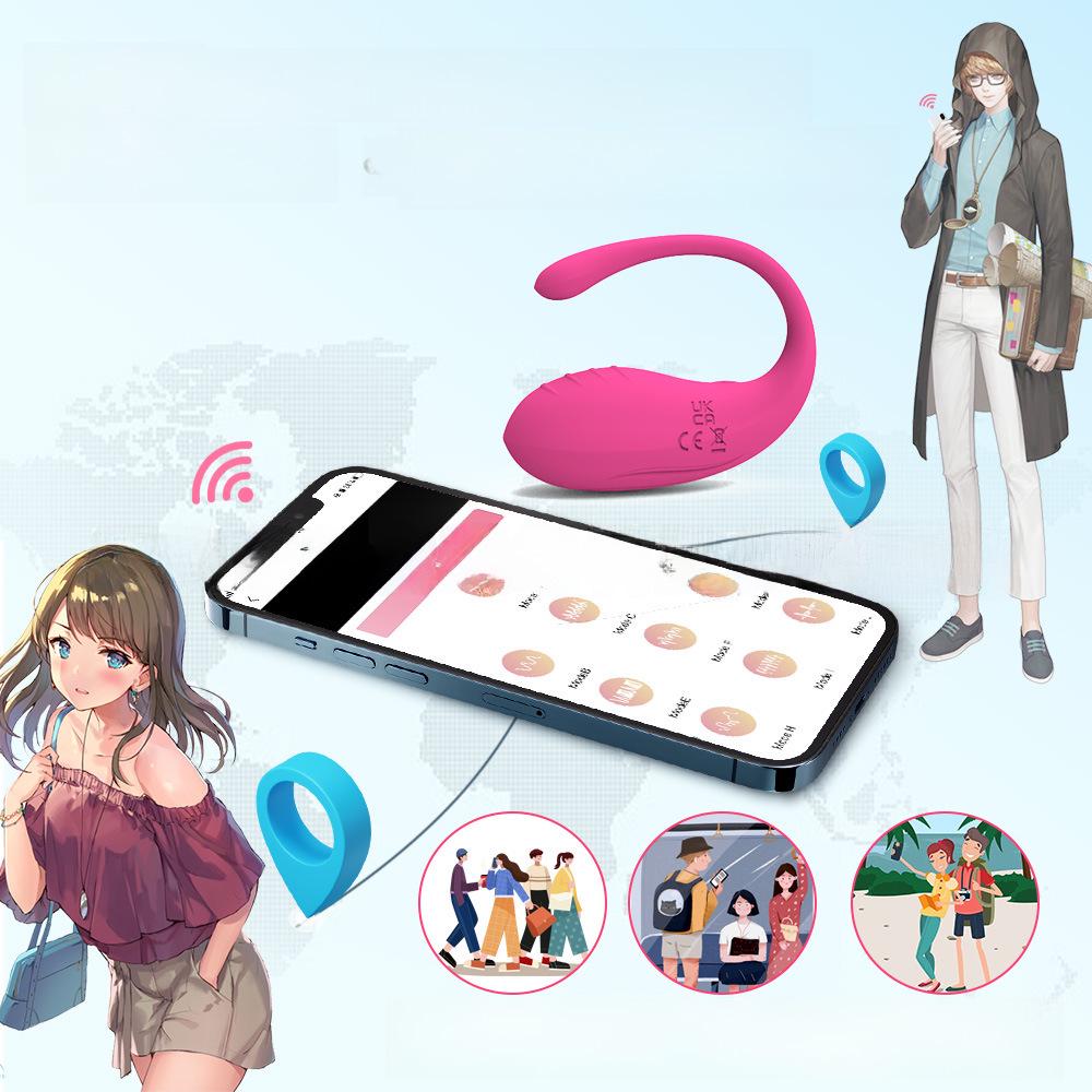 Rumpetroll APP-kontrollert trådløst vibrerende egg for voksne