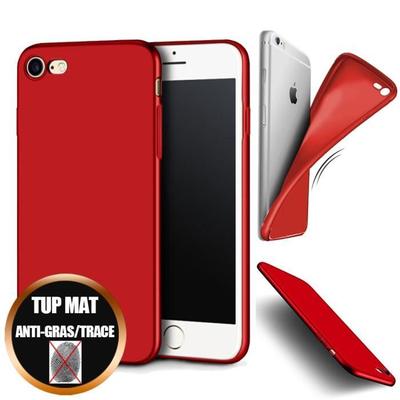Case - Silicone - iPhone 8 - Shockproof - Ultra Slim - Matte Red