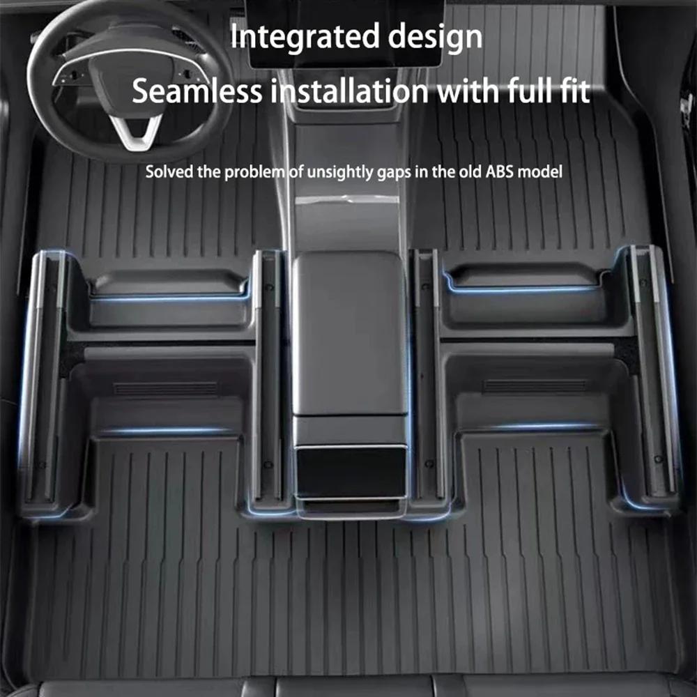 For Tesla Model Y Juniper 2025 2056 Under Seat Corner Guard Seat Slide Rail Protector Cover Anti-Kick Decor Flocking Accessories