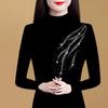 Herbst Winter Warme Tops Mode Kleidung frauen Casual Langarm T Shirts Stricken Pullover Pullover Grundlegende Bodenbildung Shirt