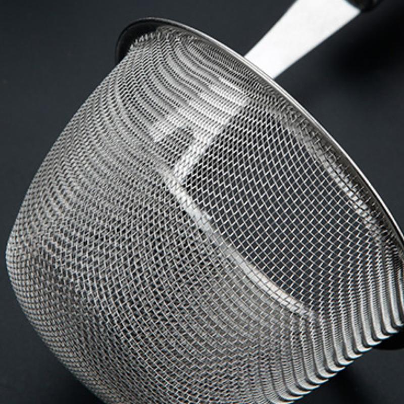 Stainless Steel Hot Pot Colander Noodle Deep Drainer Frying Basket Sink Strainer With Wood Handle For French Cooking Spoon