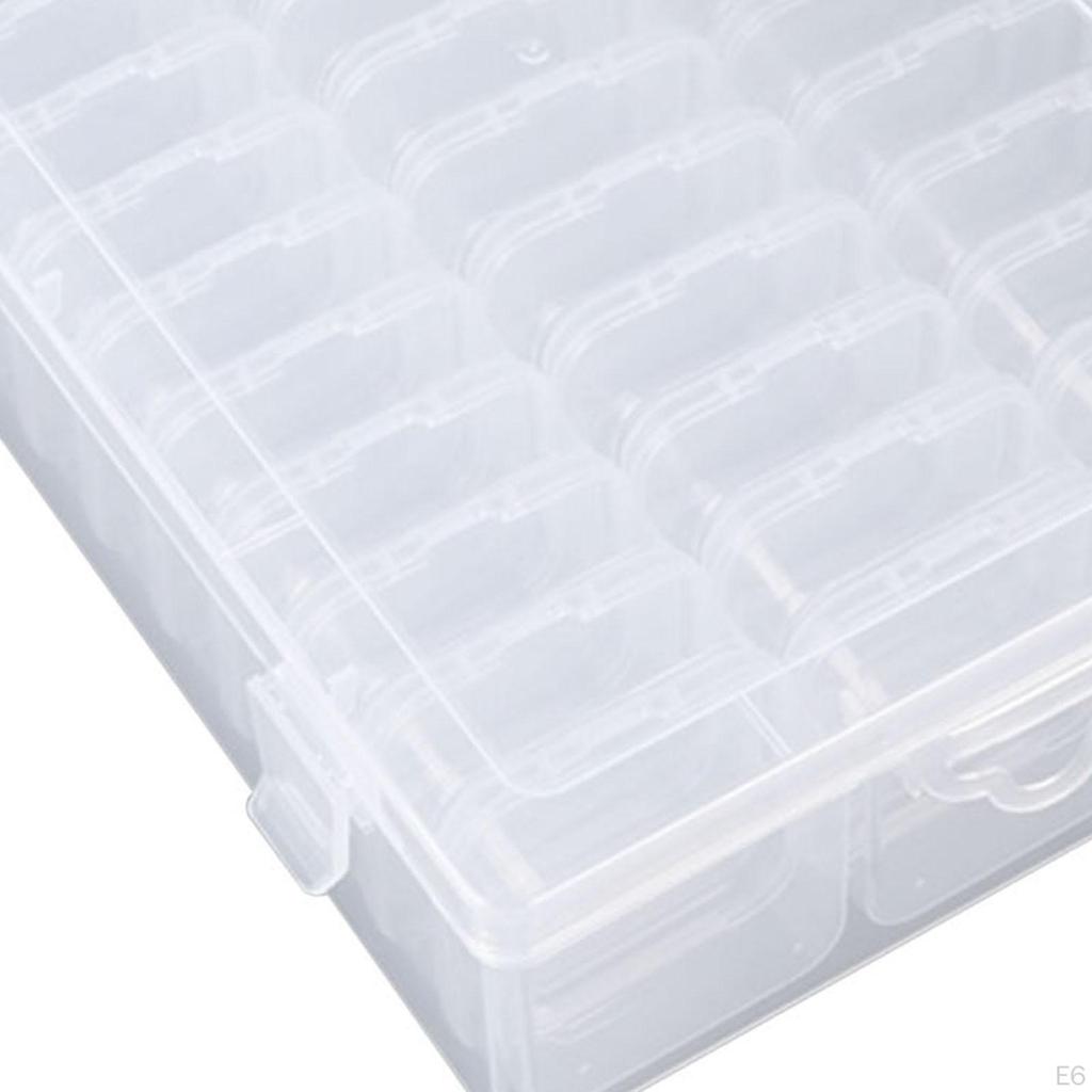 Bead Organizer Box Trinkets Stoarge Case Compartment Nail Art Storage Container Jewelry