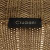 CRUCIANI made in Italy Long sleeve Half zip knit beige sweater Women Used