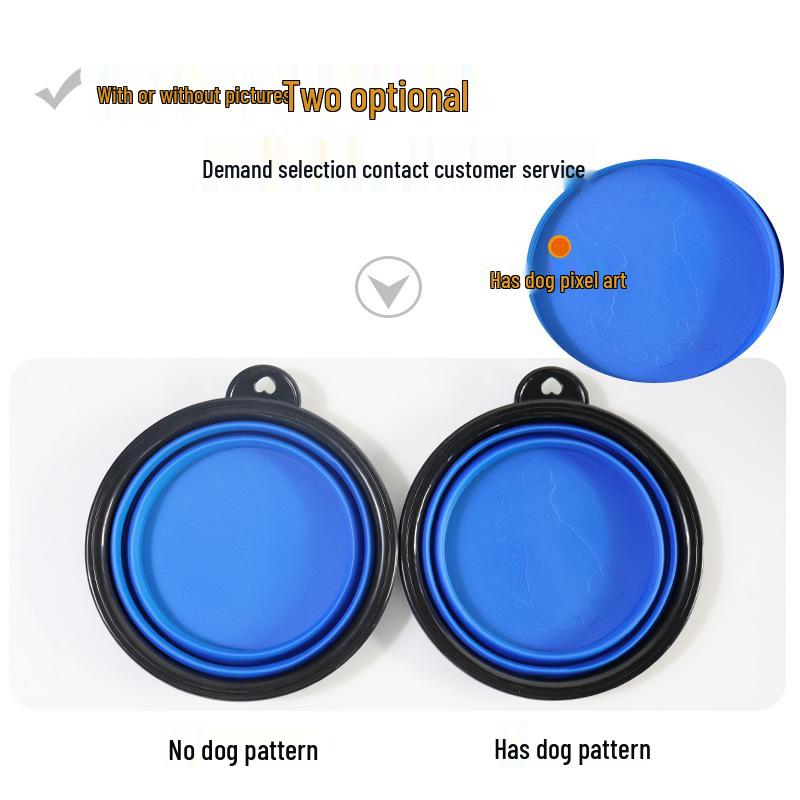 Extra Large Portable Silicone Dog Bowl and Slow Feeder