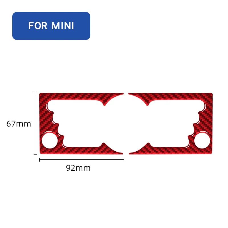 For Mini Cooper Hatch One For R50 R53 2002-2006 CarbonFiber AC Air Conditioning Control Panel Trim Car Interior Sticker