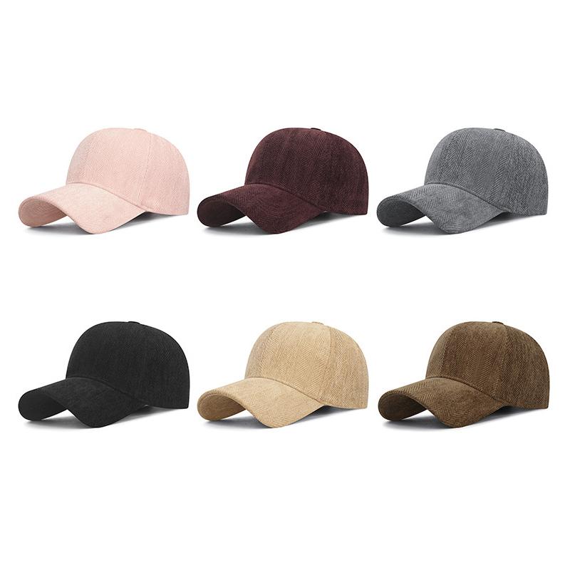 Spring Autumn Winter Solid Color Baseball Cap Couple Hat