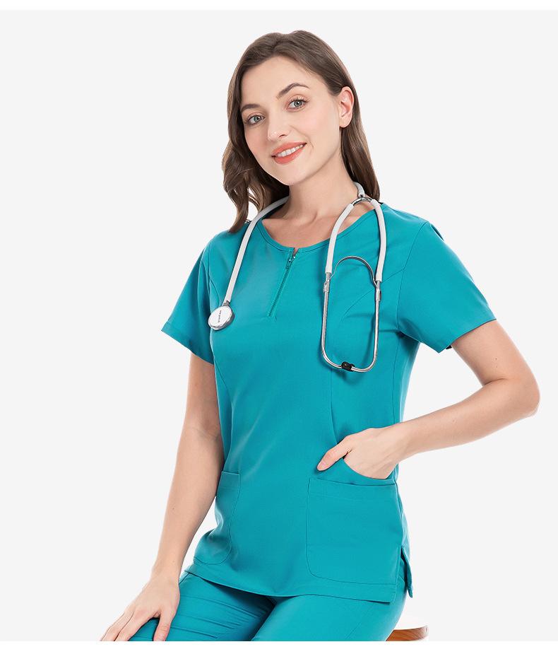 Women's Surgical Suit - Quick Dry, Elastic Hand Wash Set for Hospital Nurses and Dental Professionals