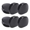 6 Pcs Guitar Tuning Peg Buttons Oval Black Machine Head Buttons Guitar Replacement Parts Instrument Accessory