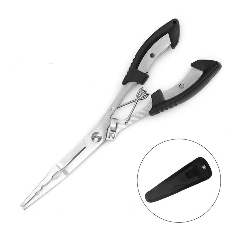 Fish Pliers Ergonomics Anti-Slip High-Strength Multifunctional Cut Fishing Line Fishing Tied Hooks Pliers Angling Equipment