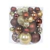 34pcs Crafts 4/5/6/8cm Christmas Ball Delicate Creative Christmas Tree Pendant Painted Colorful Hanging Ornament Party