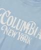 COLUMBIA UNIVERSITY Uni Women Curved Slim-Fit S/S T-Shirts_Light Blue