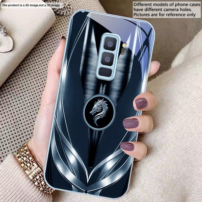 Golden dragon pattern gray For Samsung S26 S22 S8 9 10 S20 Ultra S21 Pro S22 Plus S23 FE S24Ultra S25 Edge S24+ Glass Phone Case