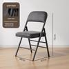 Portable Folding Chair with Backrest for Home, Office, Dining, and Dormitory Use