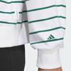 Adidas Verbiage Half-Zip Striped Casual Long Sleeve T-Shirt Women Tops White IZ4571