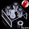 Stampo in Silicone per Rossetto a 4 Cavità Fai da Te Stampo per Balsamo Labbra Stampo Cosmetico Porta Rossetto Strumento per Artigianato Fai da Te Stampo Fatto a Mano
