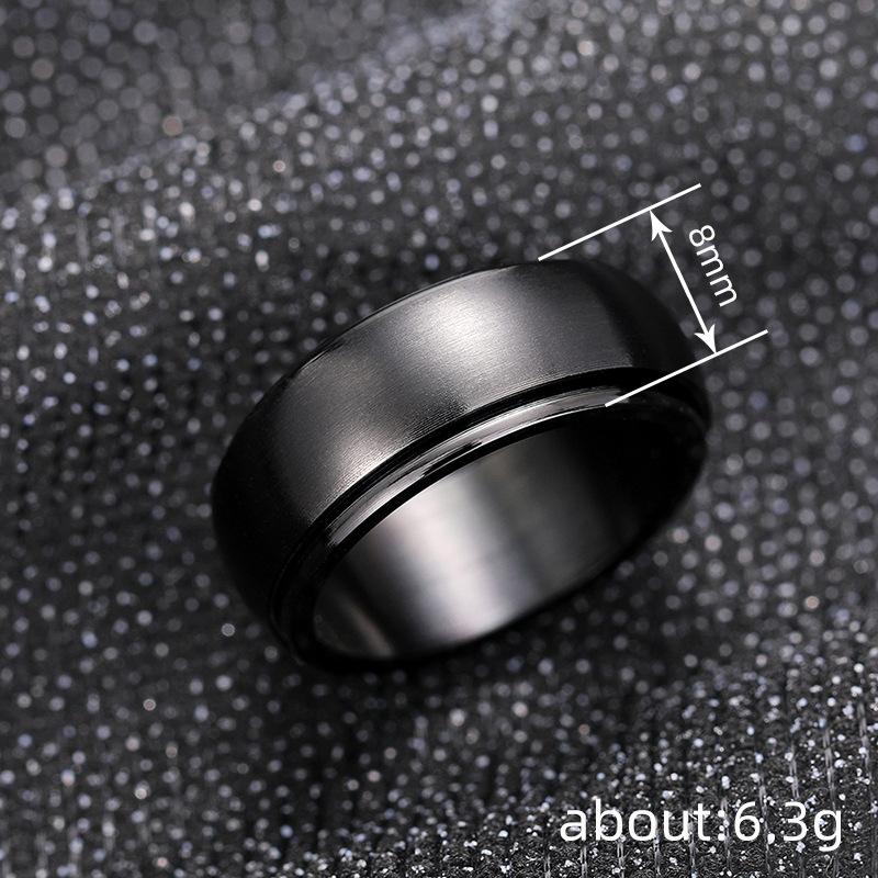 Rings, Smooth Curved Rotatable Rings, Unisex Simple Jewelry