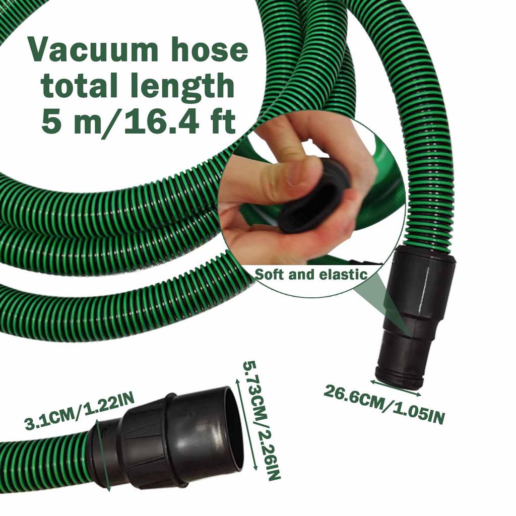5M Hose Applicable Dust Extractor Hose For Festool Vacuum Suction Hose Electric Vacuum Cleaner Dust Absorption Pipe