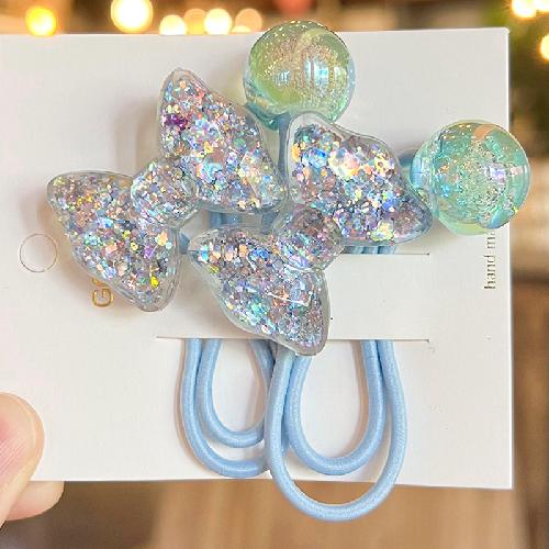 2 stuks Elastische Haarbanden voor Baby Meisjes Snoepkleur Haarring Haartouw Kinderen Hoofddeksel Kinderen Peuter Accessoires