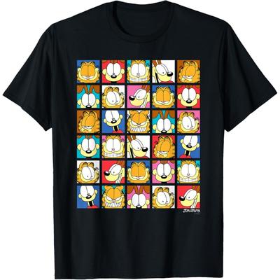 Garfield Expressions Collage Garfield und Odie Cartoon Katze T-Shirt(1)