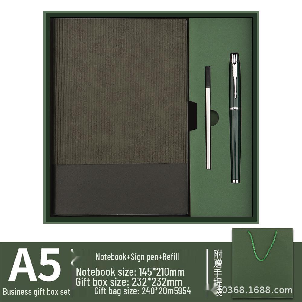 Custom Logo A5 Notebook Gift Box Set: Premium Business Office Souvenir
