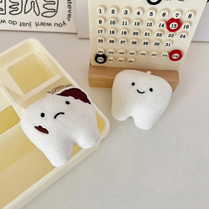 Pandantiv Cheie Simulare Desen Animat Dinte Cheie Accesorii Agățat Geantă Femei Fete Cadou Pandantiv Jucărie de Pluș Copii