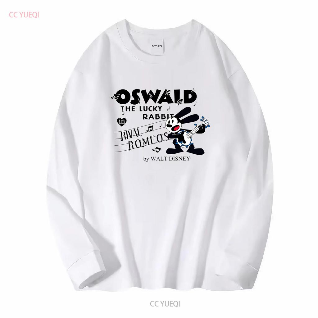 Oswald der Glückshase T-Shirt Sweat Vintage Gewaschen Weich Dehnbar Vielseitig Bequem Unisex Atmungsaktiv Designerkleidung