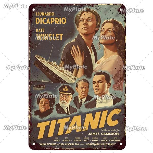 [MaPalte] Vintage Klassischer Film Titanic Metallschild Blechschild Café Dekoration Plakette Heim Wanddeko Barschild Heimdeko Poster