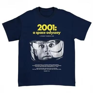 Klasyczny Retro Film Science Fiction 2001 Odyseja Kosmiczna Graficzny Nadruk Koszulka Unisex Damska Czysta Bawełna Odzież Domowa Letnia Nowy Top